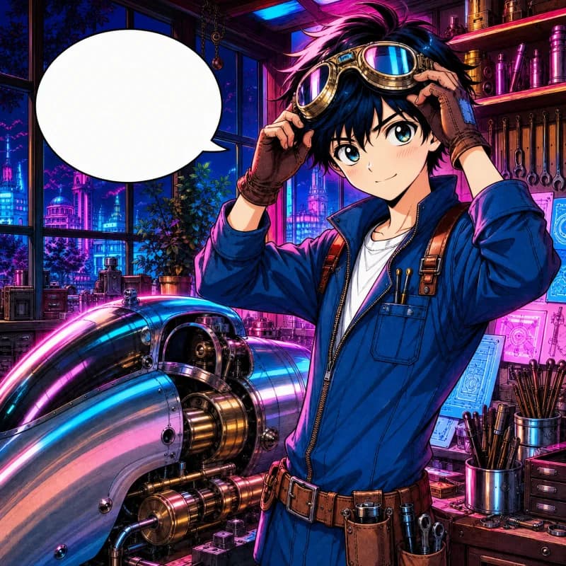 Einer Comicseite eine Cyberpunk-Neon-Palette geben