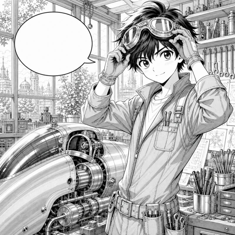 Einer Comicseite eine Cyberpunk-Neon-Palette geben: Lineart