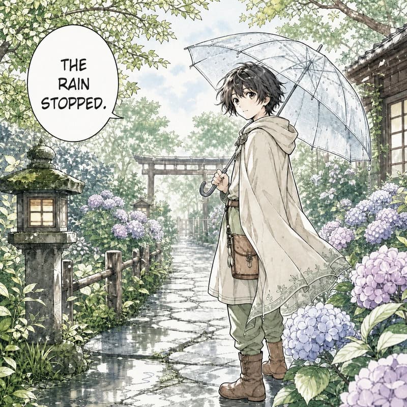 Manga-Lineart mit sanftem Aquarell kolorieren