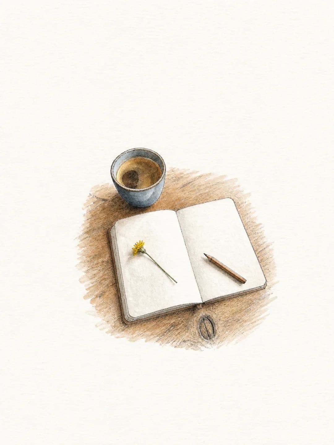 Converta uma natureza-morta em lápis e aquarela